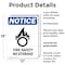 Signmission Fire Safety No Storage OSHA Notice Sign, Plastic, 12in W x 18in L, 2PK OS-2PACK-NS-P-1218-V-12656 - alternate 4